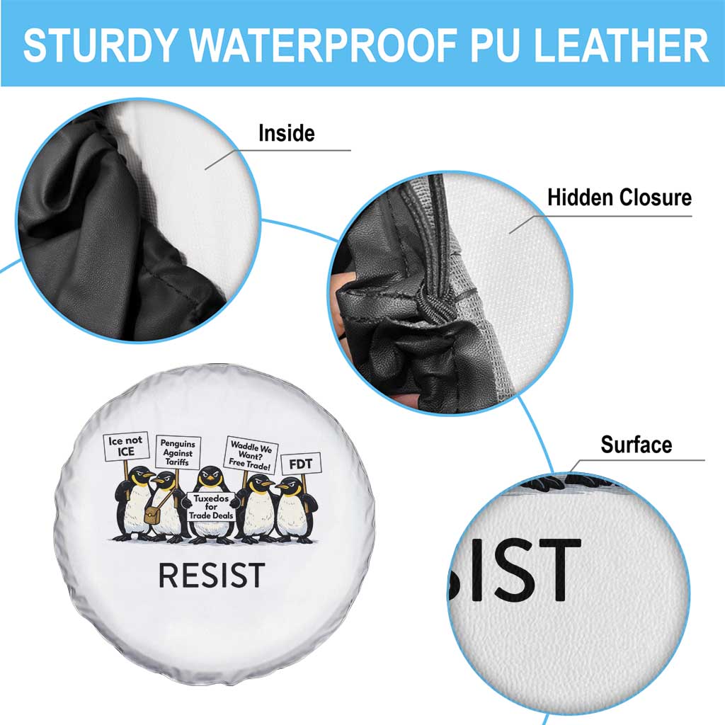 Penguins Resist Spare Tire Cover Nihilist Penguin Anti-Government Meme