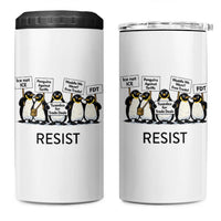 Penguins Resist 4 in 1 Can Cooler Tumbler Nihilist Penguin Anti-Government Meme