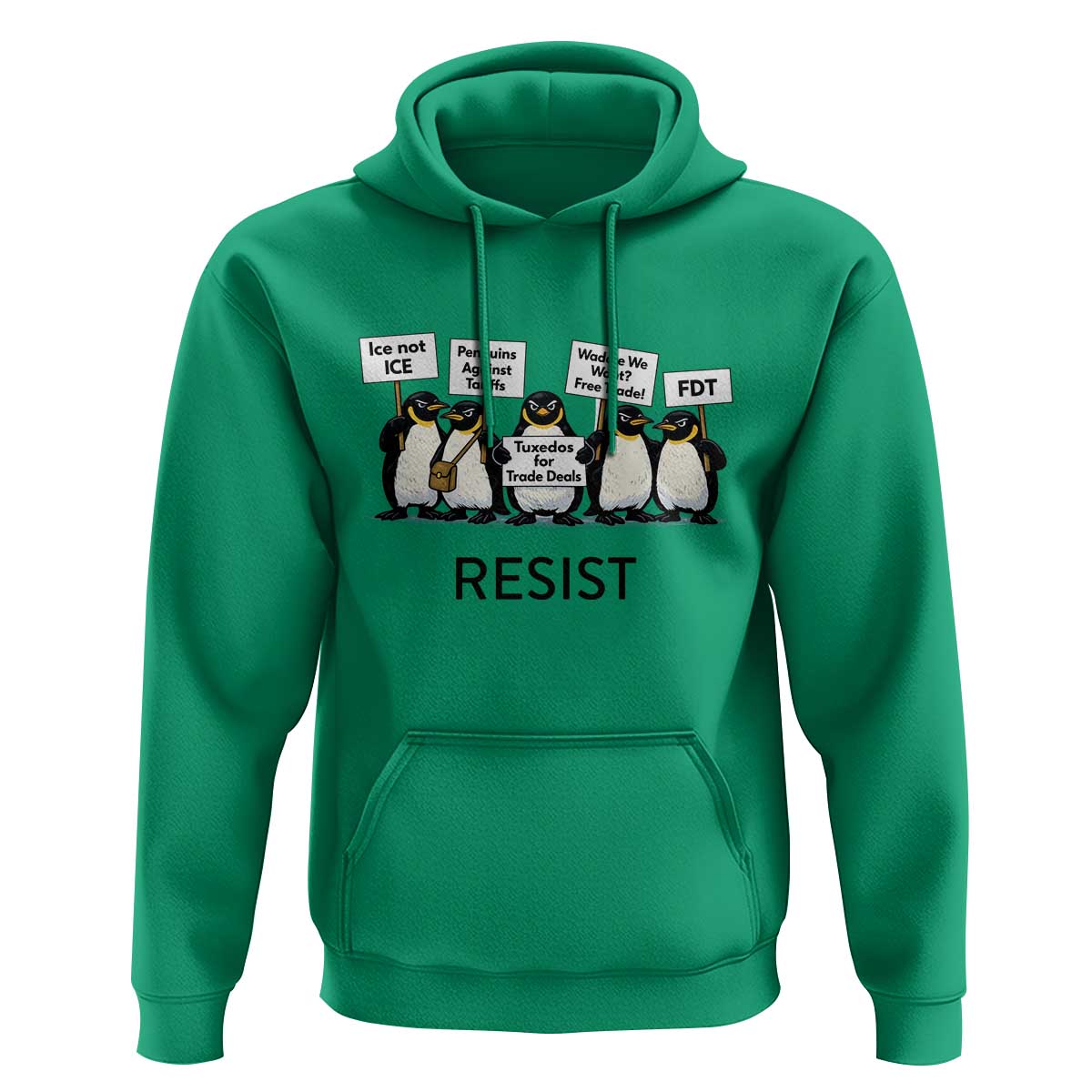 Penguins Resist Hoodie Nihilist Penguin Anti-Government Meme