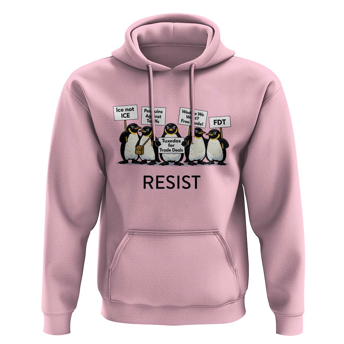 Penguins Resist Hoodie Nihilist Penguin Anti-Government Meme