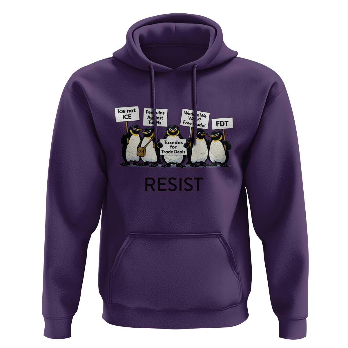 Penguins Resist Hoodie Nihilist Penguin Anti-Government Meme