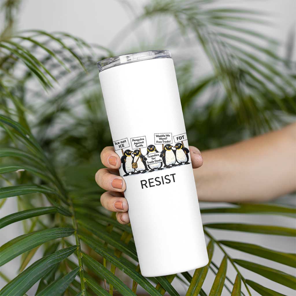 Penguins Resist Skinny Tumbler Nihilist Penguin Anti-Government Meme