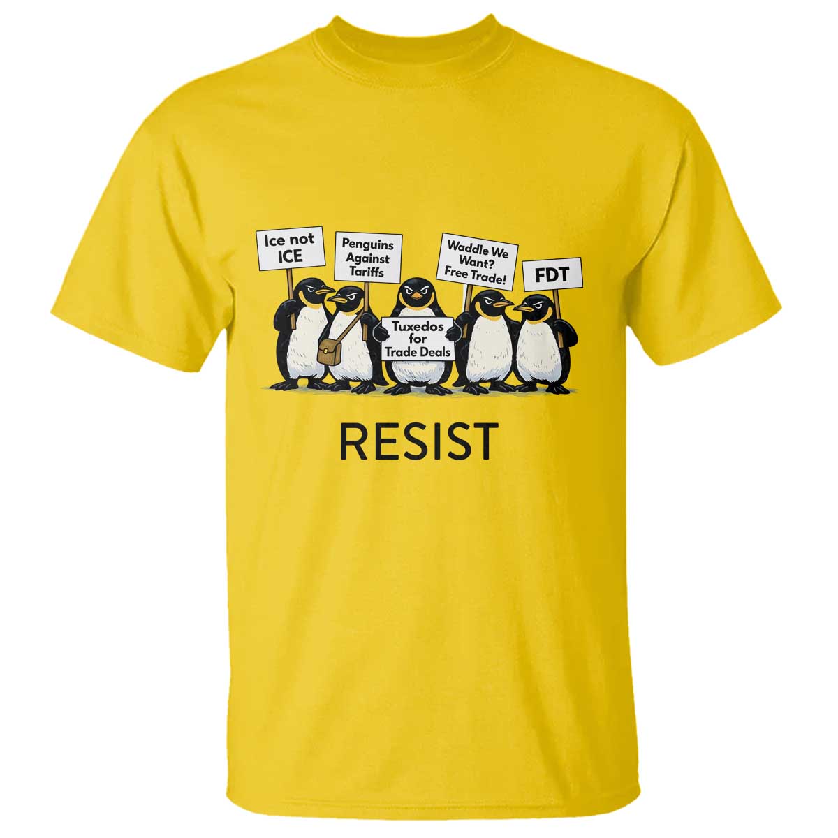 Penguins Resist T Shirt Nihilist Penguin Anti-Government Meme
