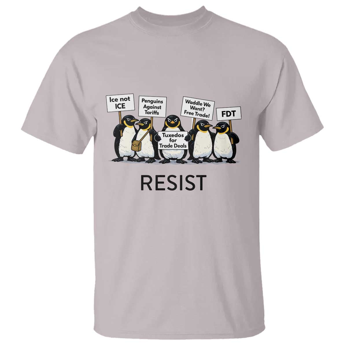 Penguins Resist T Shirt Nihilist Penguin Anti-Government Meme