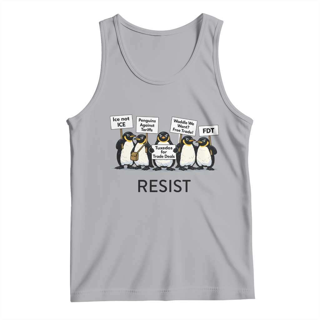Penguins Resist Tank Top Nihilist Penguin Anti-Government Meme