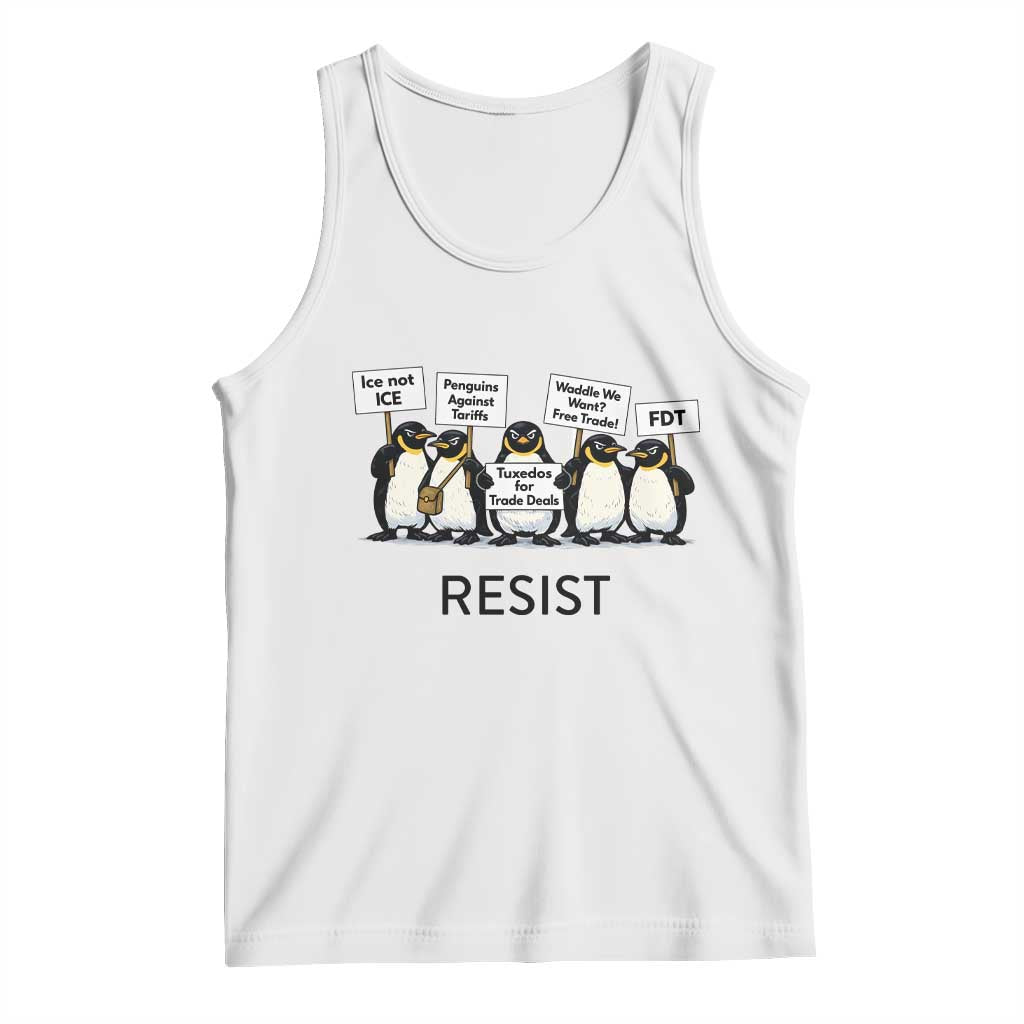 Penguins Resist Tank Top Nihilist Penguin Anti-Government Meme