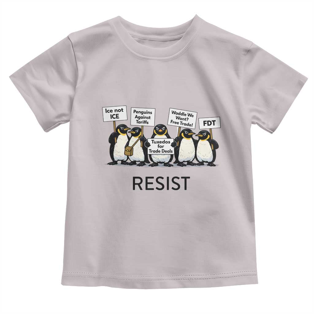 Penguins Resist Toddler T Shirt Nihilist Penguin Anti-Government Meme