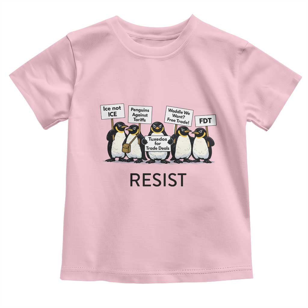 Penguins Resist Toddler T Shirt Nihilist Penguin Anti-Government Meme
