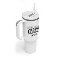 Penguins Resist Tumbler With Handle Nihilist Penguin Anti-Government Meme