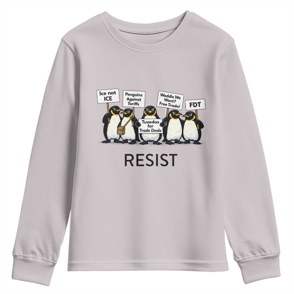 Penguins Resist Youth Sweatshirt Nihilist Penguin Anti-Government Meme