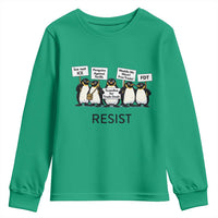 Penguins Resist Youth Sweatshirt Nihilist Penguin Anti-Government Meme