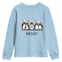 Penguins Resist Youth Sweatshirt Nihilist Penguin Anti-Government Meme