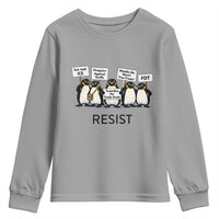Penguins Resist Youth Sweatshirt Nihilist Penguin Anti-Government Meme