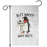Fck ICE Garden Flag Nihilist Penguin Anti-Government Meme
