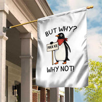 Fck ICE Garden Flag Nihilist Penguin Anti-Government Meme