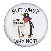 Fck ICE Spare Tire Cover Nihilist Penguin Anti-Government Meme