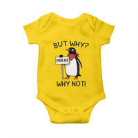 Fck ICE Baby Onesie Nihilist Penguin Anti-Government Meme