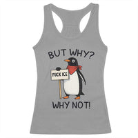 Fck ICE Racerback Tank Top Nihilist Penguin Anti-Government Meme