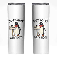 Fck ICE Skinny Tumbler Nihilist Penguin Anti-Government Meme