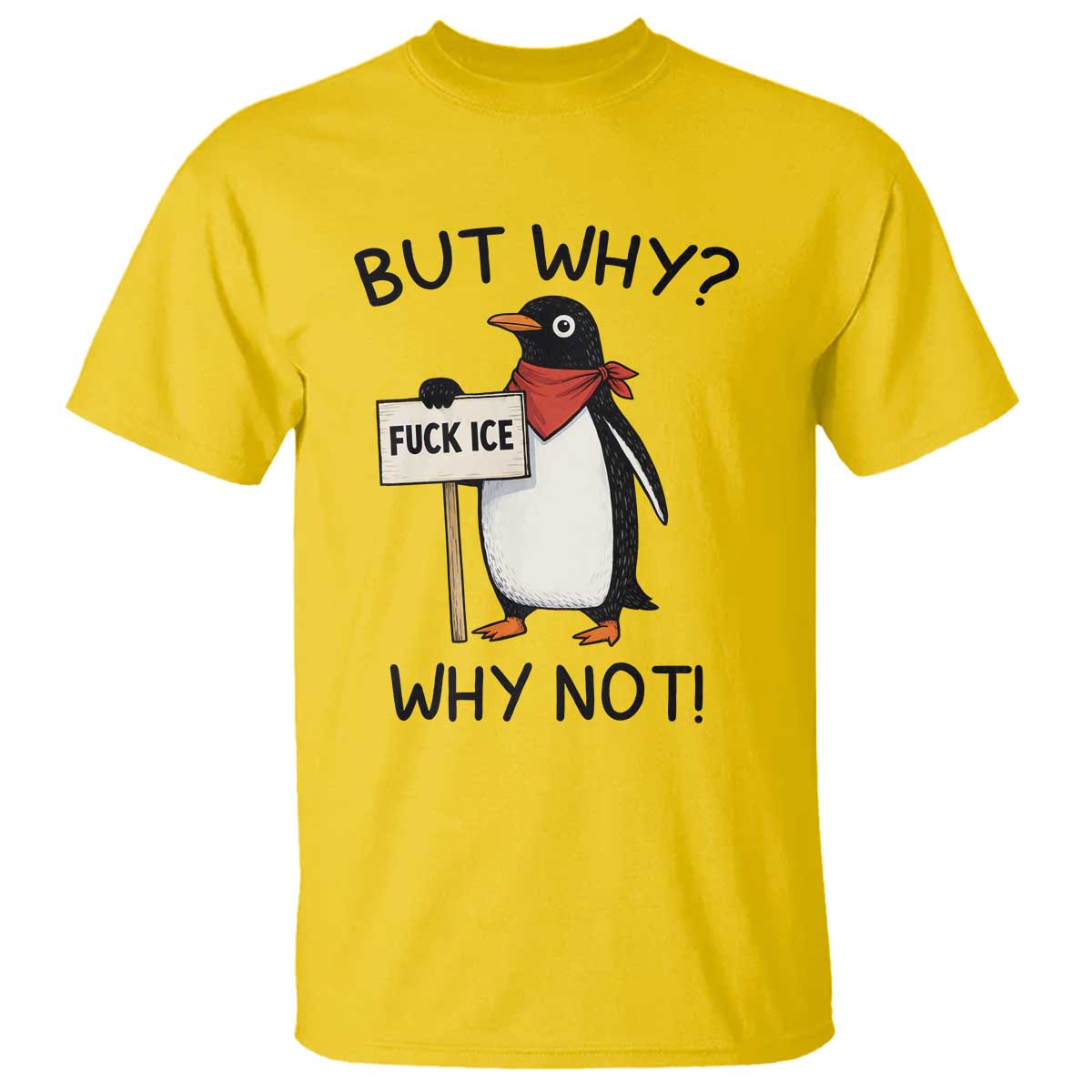 Fck ICE T Shirt Nihilist Penguin Anti-Government Meme