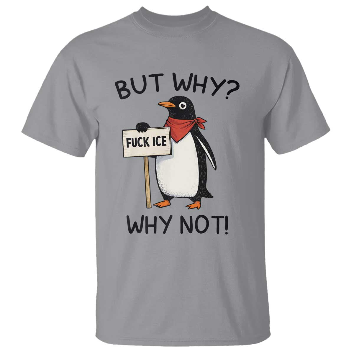 Fck ICE T Shirt Nihilist Penguin Anti-Government Meme