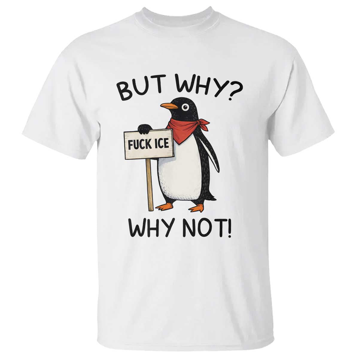 Fck ICE T Shirt Nihilist Penguin Anti-Government Meme