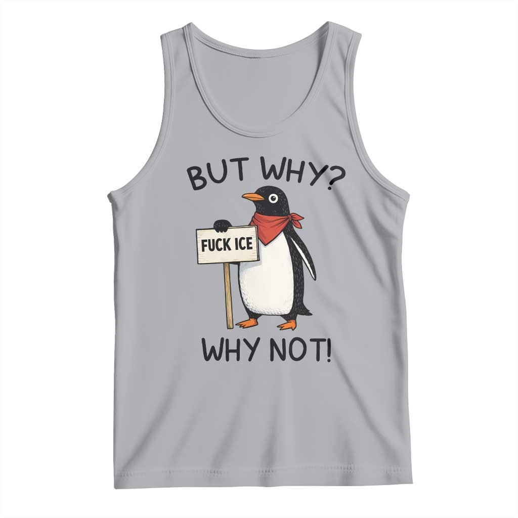 Fck ICE Tank Top Nihilist Penguin Anti-Government Meme