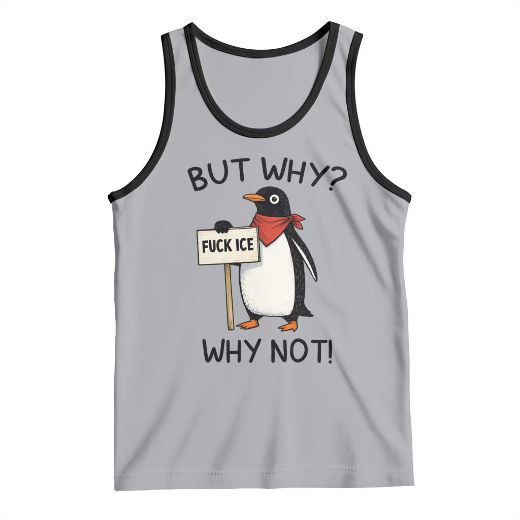 Fck ICE Tank Top Nihilist Penguin Anti-Government Meme