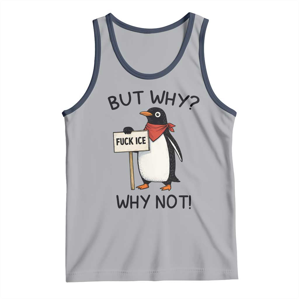 Fck ICE Tank Top Nihilist Penguin Anti-Government Meme