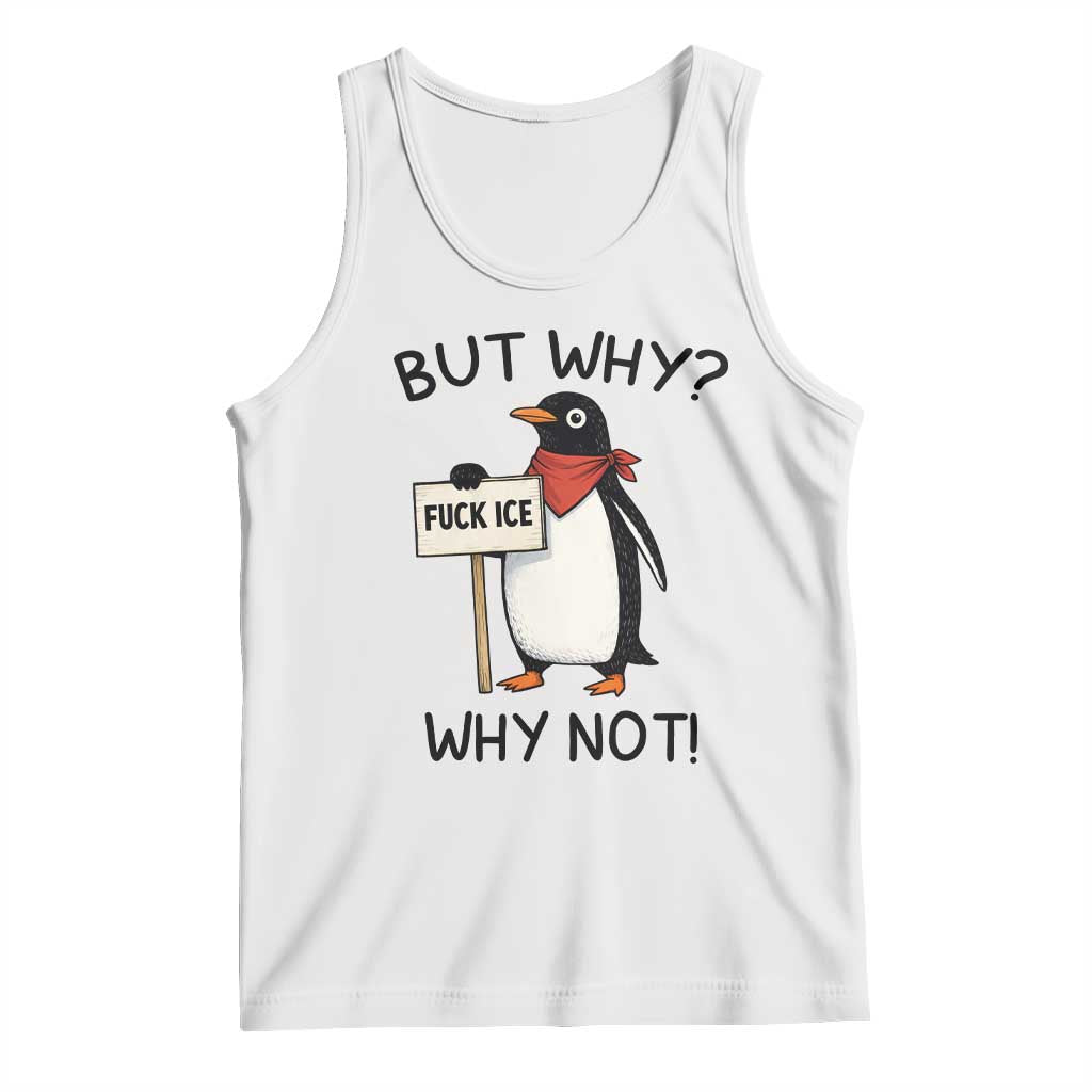 Fck ICE Tank Top Nihilist Penguin Anti-Government Meme