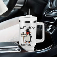 Fck ICE Tumbler With Handle Nihilist Penguin Anti-Government Meme