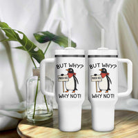 Fck ICE Tumbler With Handle Nihilist Penguin Anti-Government Meme