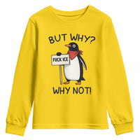 Fck ICE Youth Sweatshirt Nihilist Penguin Anti-Government Meme