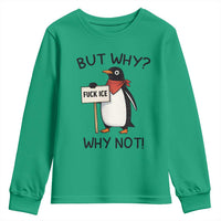 Fck ICE Youth Sweatshirt Nihilist Penguin Anti-Government Meme