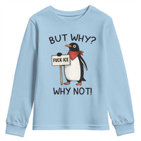 Fck ICE Youth Sweatshirt Nihilist Penguin Anti-Government Meme