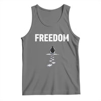 Penguin Freedom Tank Top Funny Nihilist Penguin Hiking Mountains