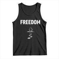 Penguin Freedom Tank Top Funny Nihilist Penguin Hiking Mountains