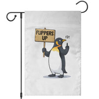 Penguins Resist Garden Flag Flippers Up Protest