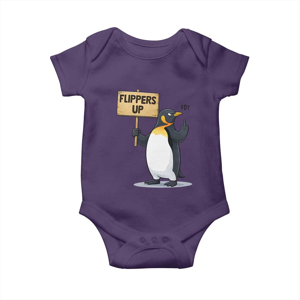 Penguins Resist Baby Onesie Flippers Up Protest