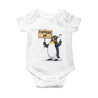 Penguins Resist Baby Onesie Flippers Up Protest
