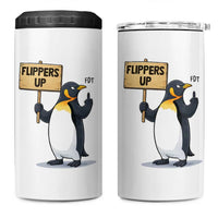 Penguins Resist 4 in 1 Can Cooler Tumbler Flippers Up Protest