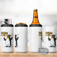 Penguins Resist 4 in 1 Can Cooler Tumbler Flippers Up Protest