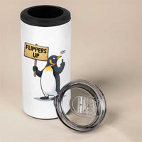 Penguins Resist 4 in 1 Can Cooler Tumbler Flippers Up Protest