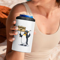 Penguins Resist 4 in 1 Can Cooler Tumbler Flippers Up Protest
