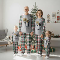 Penguins Resist Plaid Pajama Set Flippers Up Protest