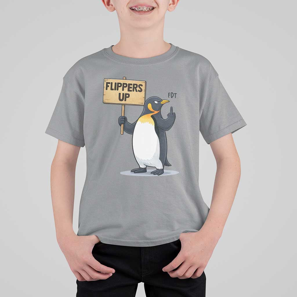 Penguins Resist T Shirt For Kid Flippers Up Protest