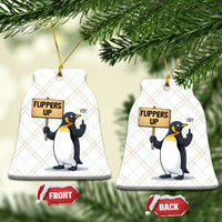 Penguins Resist Ceramic Ornament Flippers Up Protest
