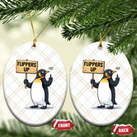 Penguins Resist Ceramic Ornament Flippers Up Protest