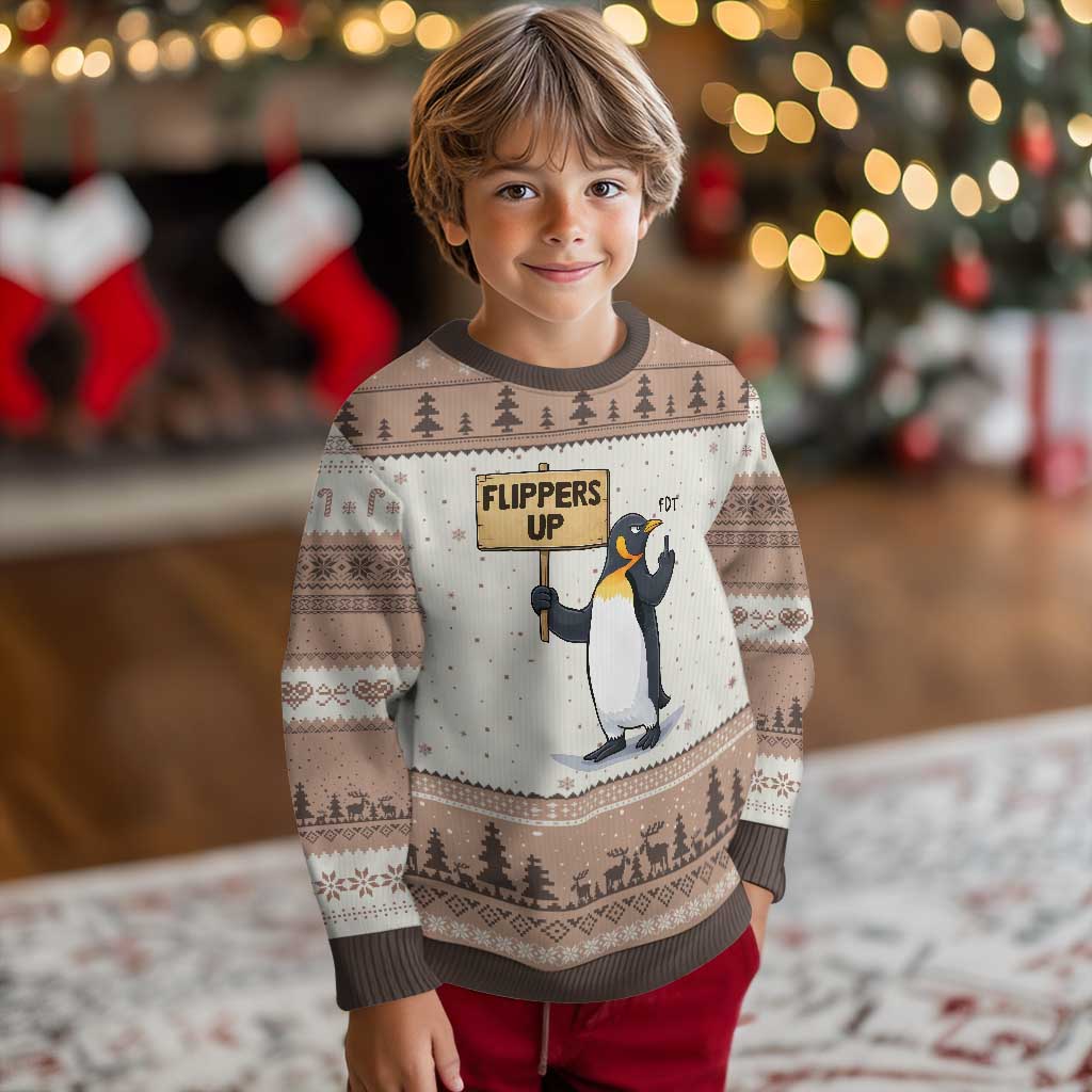 Penguins Resist Ugly Christmas Sweater Flippers Up Protest