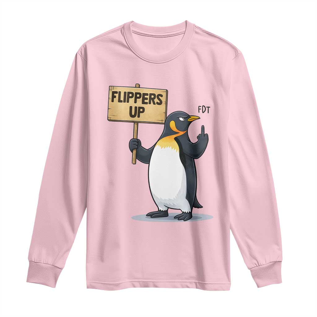 Penguins Resist Long Sleeve Shirt Flippers Up Protest